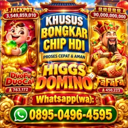 TERIMA BONGKAR CHIP DOMINO HDI HGI HIGGS DOMINO ISLAND GAMES WA: 089504964595