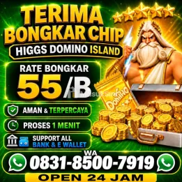 Terima bongkar chip Hdi Higss domino island Agen Real khusus bongkar chip terpercaya 💯%aman dan amanah buka 24 jam agen 